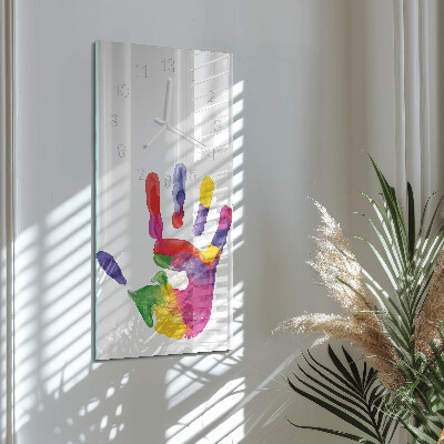Glazen klok rechthoekige Hand
