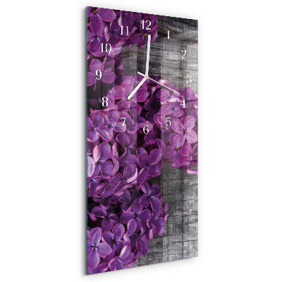 Glazen klok rechthoekige Bloemen
