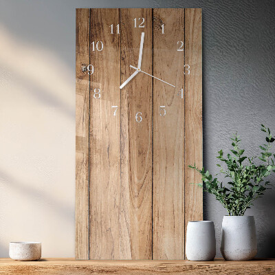 Glazen klok rechthoekige Hout
