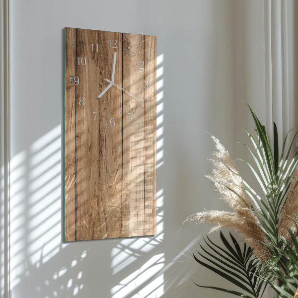 Glazen klok rechthoekige Hout