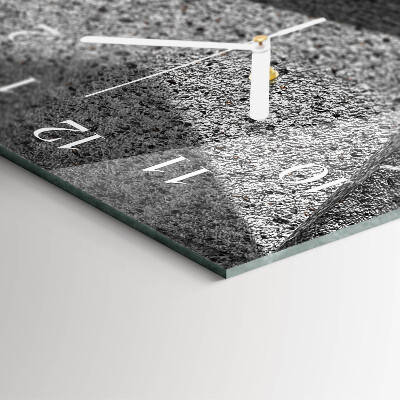 Glazen klok rechthoekige Marmeren tafel