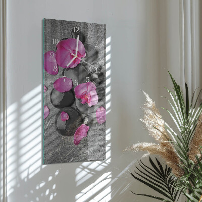 Glazen klok rechthoekige Orchideeënstenen