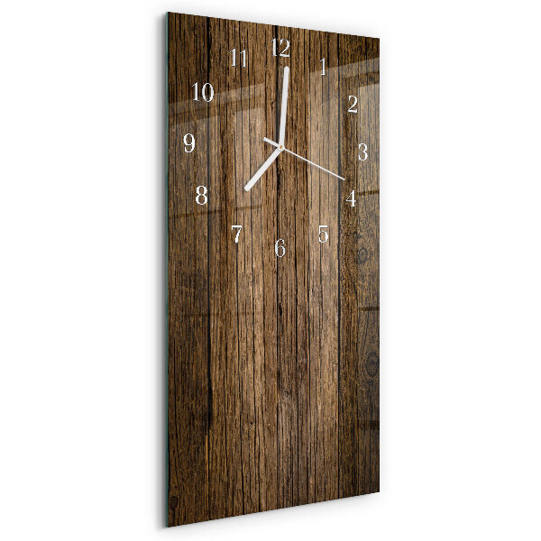 Glazen klok rechthoekige Hout