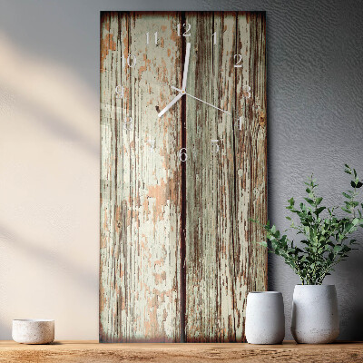 Glazen klok rechthoekige Houten muur