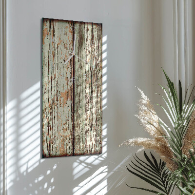 Glazen klok rechthoekige Houten muur