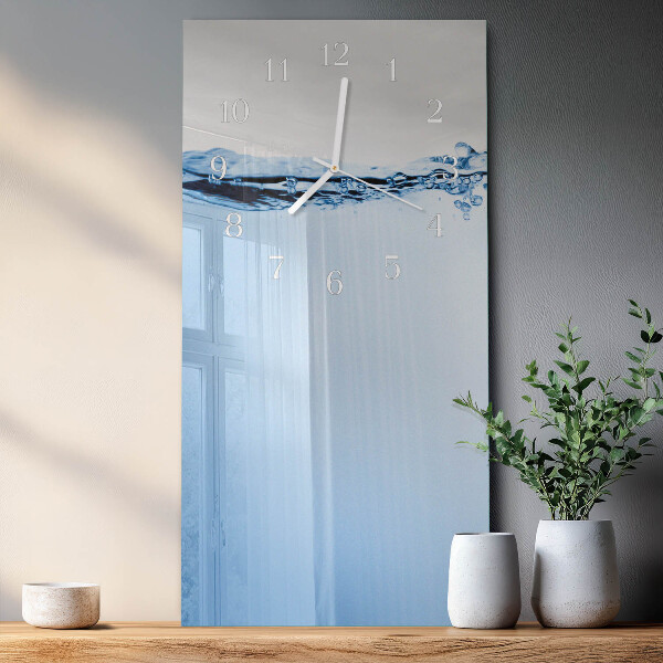 Glazen klok rechthoekige Water