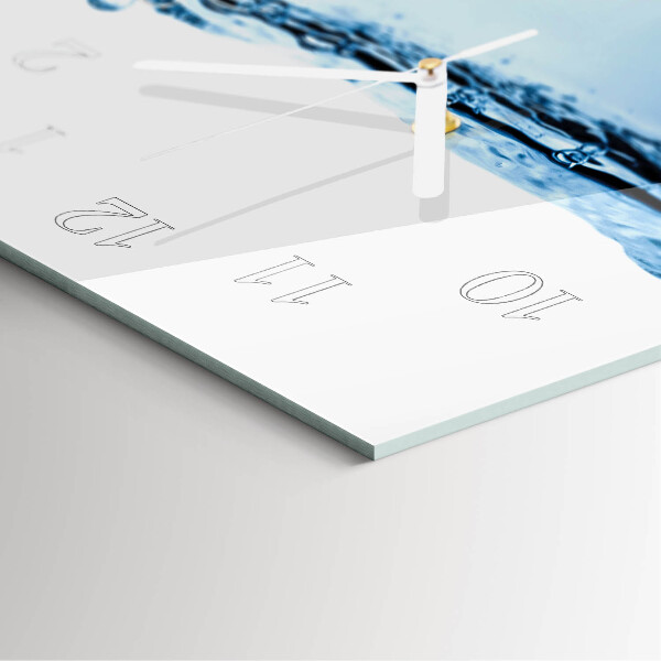 Glazen klok rechthoekige Water