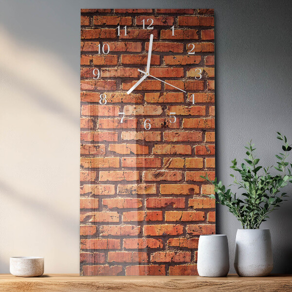 Glazen klok rechthoekige Bakstenen muur