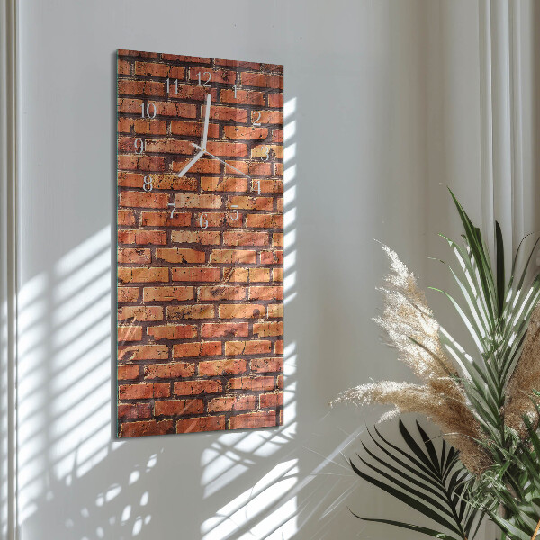 Glazen klok rechthoekige Bakstenen muur