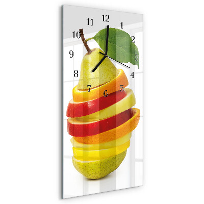 Glazen klok rechthoekige Fruit
