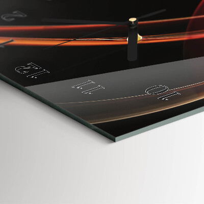 Glazen klok rechthoekige Abstracte lijnen