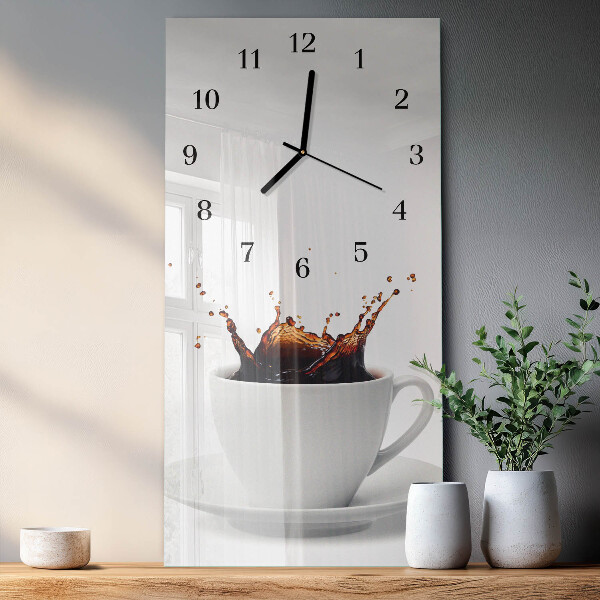 Glazen klok rechthoekige Koffie