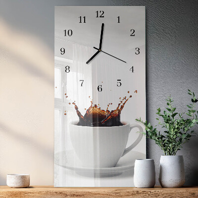 Glazen klok rechthoekige Koffie
