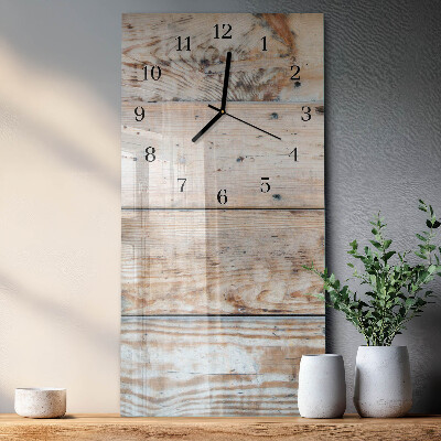 Glazen klok rechthoekige Hout