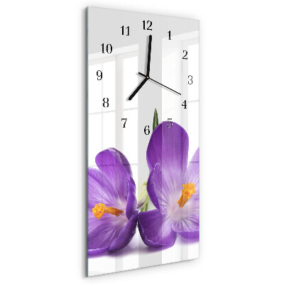 Glazen klok rechthoekige Bloem