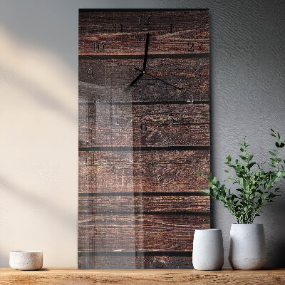 Glazen klok rechthoekige Hout