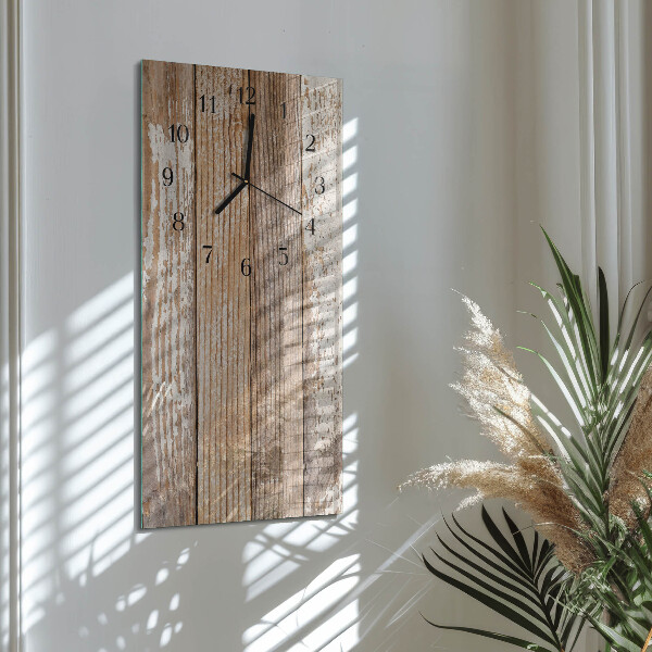 Glazen klok rechthoekige Hout