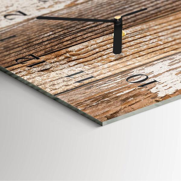 Glazen klok rechthoekige Hout