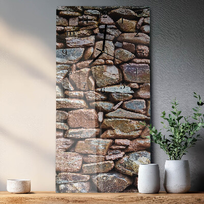 Glazen klok rechthoekige Stenen muur