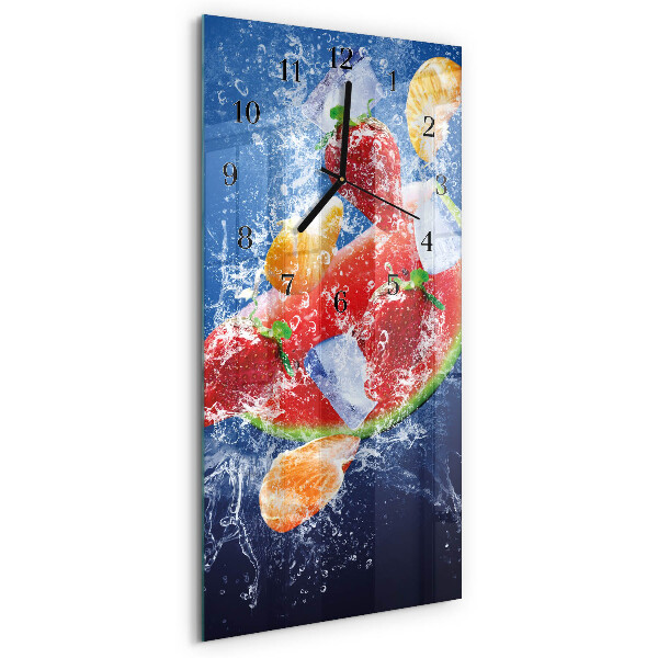 Glazen klok rechthoekige Fruit