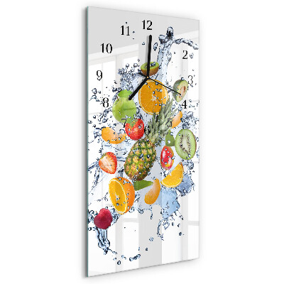 Glazen klok rechthoekige Fruit
