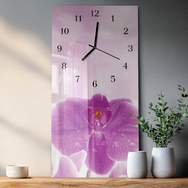 Glazen klok rechthoekige Orchidee