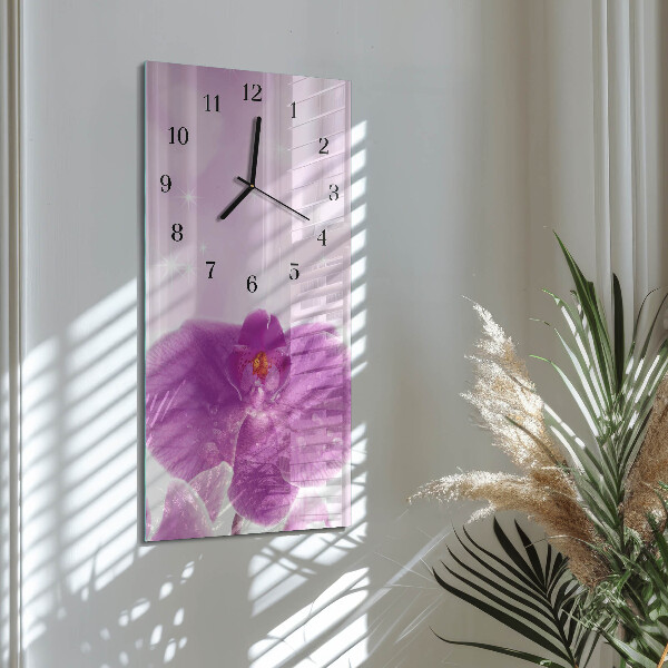 Glazen klok rechthoekige Orchidee
