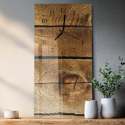 Glazen klok rechthoekige Hout
