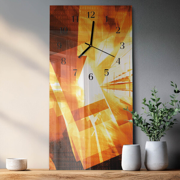 Glazen klok rechthoekige Abstractie