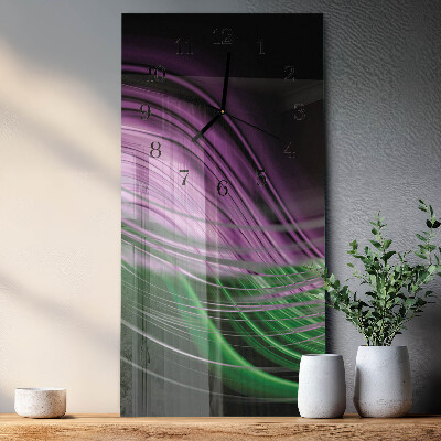 Glazen klok rechthoekige Abstracte kunst
