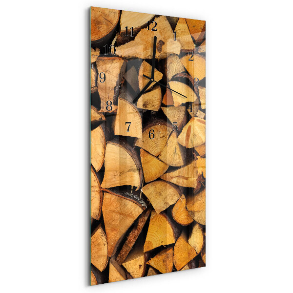 Glazen klok rechthoekige Hout