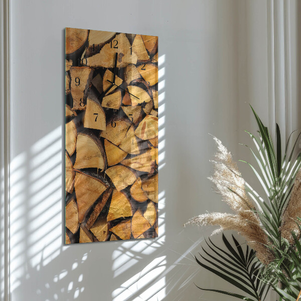 Glazen klok rechthoekige Hout