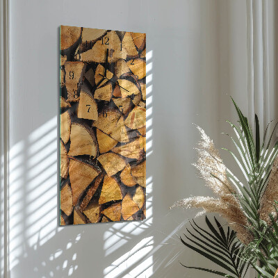 Glazen klok rechthoekige Hout
