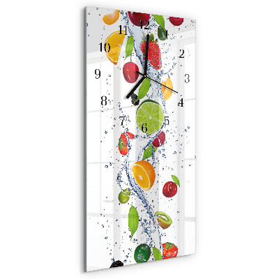 Glazen klok rechthoekige Fruit