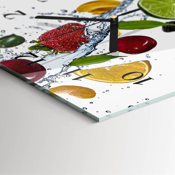 Glazen klok rechthoekige Fruit