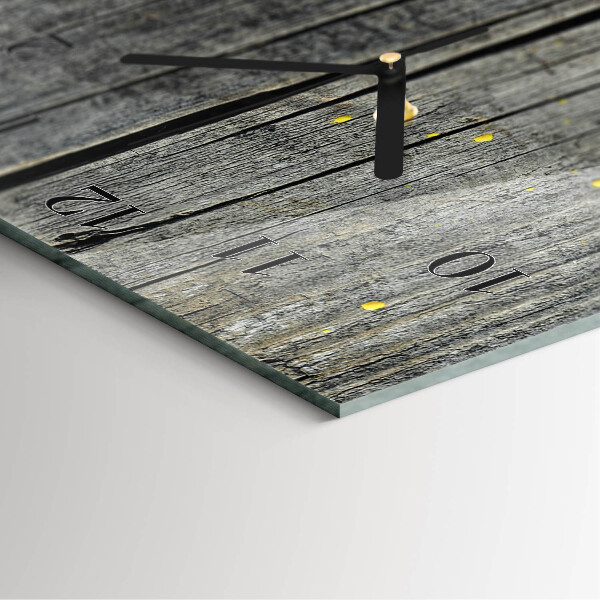 Glazen klok rechthoekige Houten plank