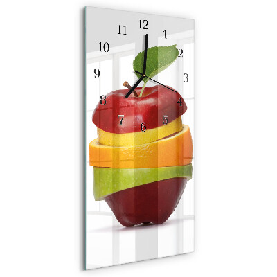 Glazen klok rechthoekige Fruit