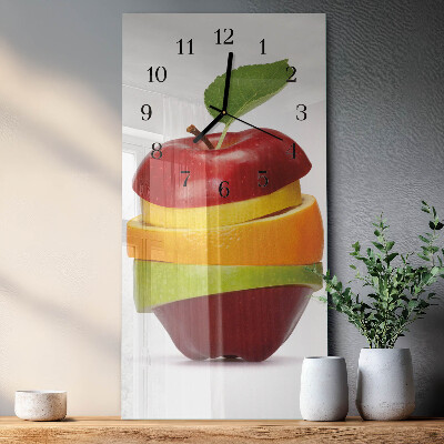 Glazen klok rechthoekige Fruit