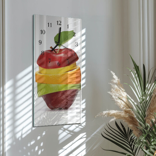 Glazen klok rechthoekige Fruit