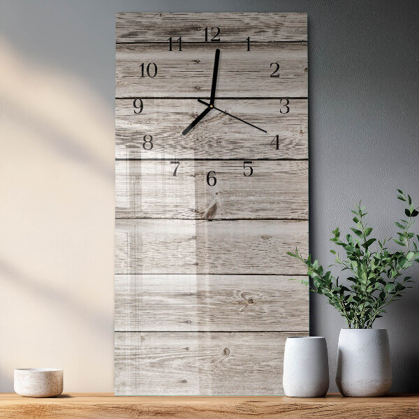 Glazen klok rechthoekige Houten latten