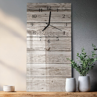 Glazen klok rechthoekige Houten latten