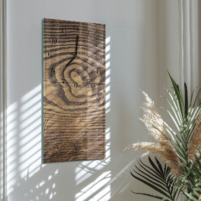 Glazen klok rechthoekige Hout