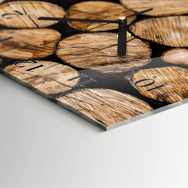 Glazen klok rechthoekige Houten balken