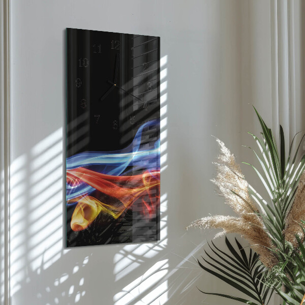 Glazen klok rechthoekige Abstracte rook