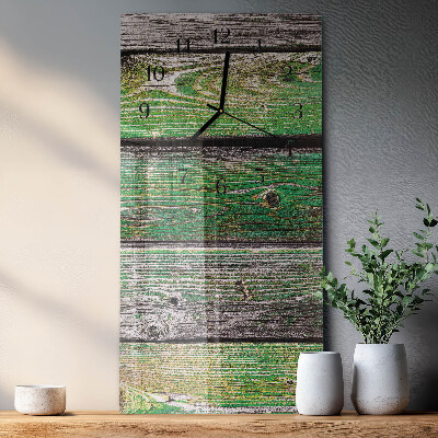 Glazen klok rechthoekige Houten planken
