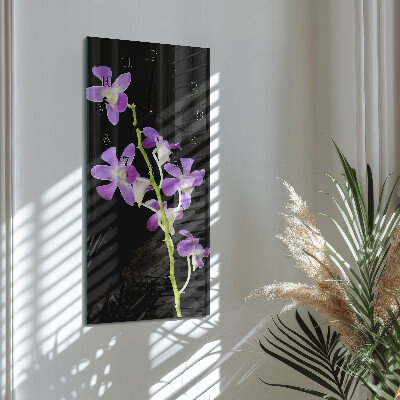 Glazen klok rechthoekige Bloemen