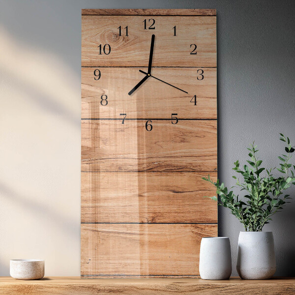 Glazen klok rechthoekige Houten panelen