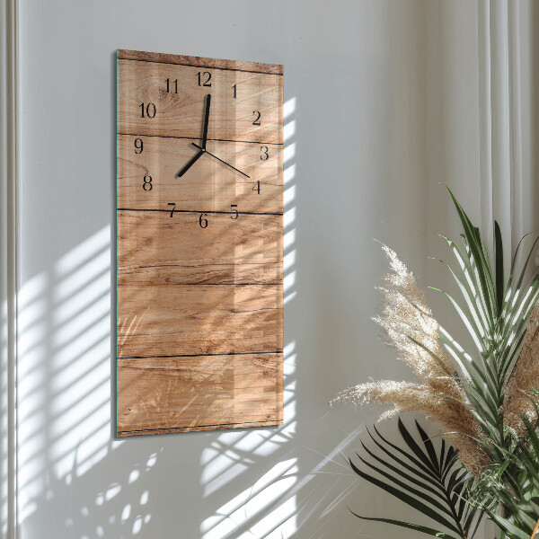 Glazen klok rechthoekige Houten panelen