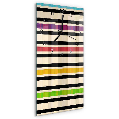 Glazen klok rechthoekige Strepen