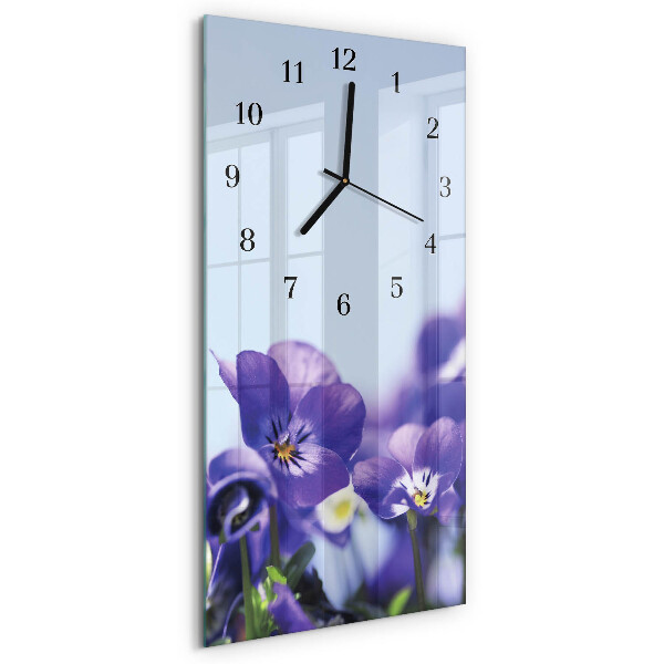 Glazen klok rechthoekige Bloemen